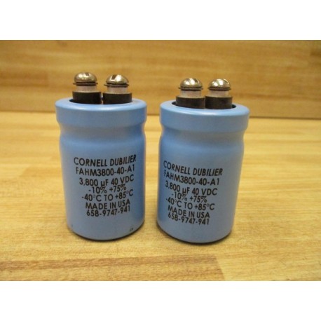 Cornell Dubilier FAHM3800-40-A1 Capacitor FAHM380040A1 (Pack of 2) - New No Box