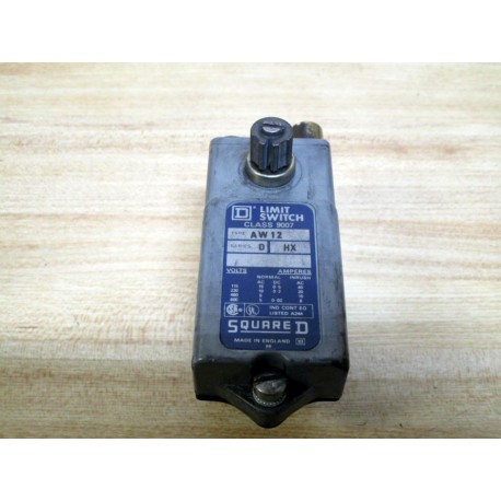 Square D 9007-AW12 Limit Switch 9007AW12 Body Only - Used