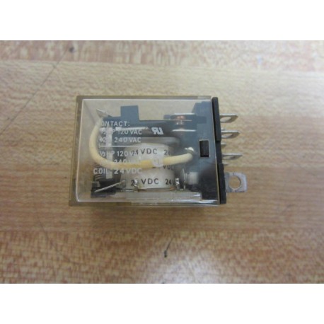 Omron LY2N Relay 24VDC (Pack of 2) - Used