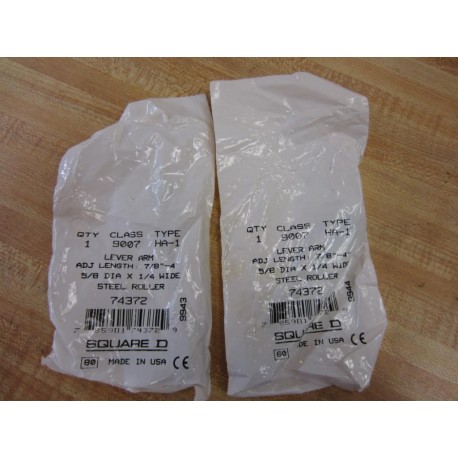 Square D 9007-HA1 Limit Switch Roller Lever 74372 (Pack of 2)
