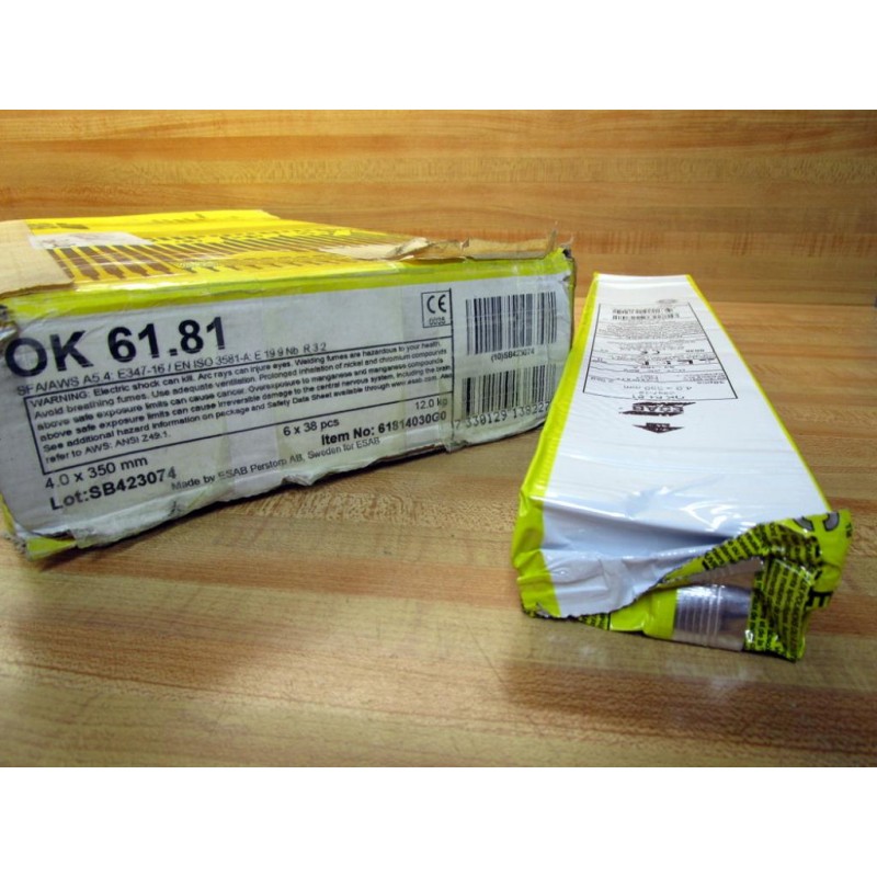 ESAB OK 61.81 VacPac Electrodes 61814030G0 (Pack of 6) Mara Industrial