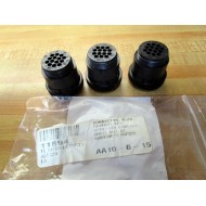 TE Connectivity 206044-1 Circular Connector Plug 11894 46F320 (Pack of 3)