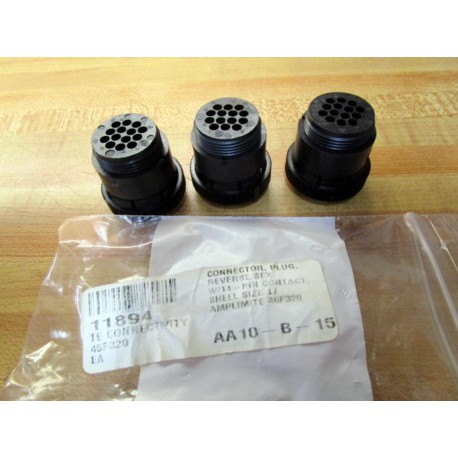 TE Connectivity 206044-1 Circular Connector Plug 11894 46F320 (Pack of 3)