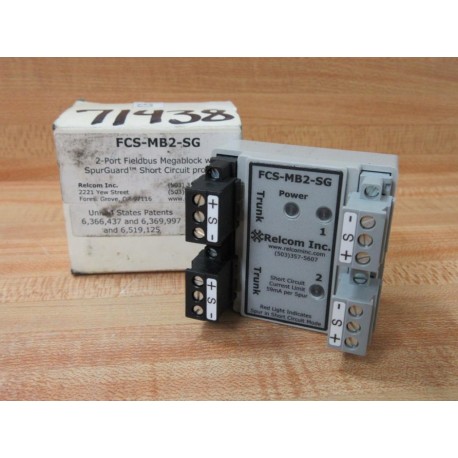 Relcom FCS-MB2-SG 2-Port Fieldbus Megablock FCSMB2SG