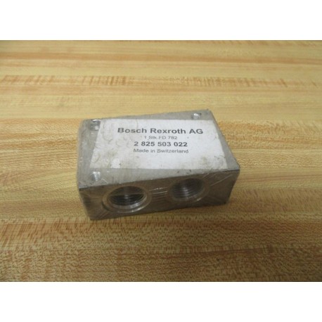 Bosch Rexroth AG 2 825 503 022 Connection Plate 2825503022 - New No Box