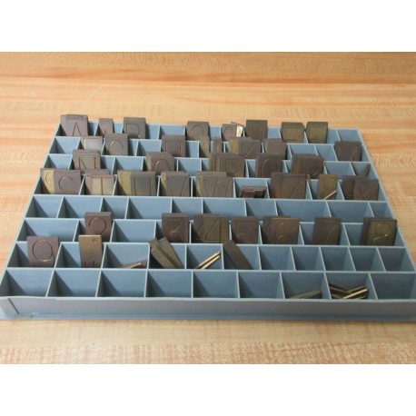 Gravograph 3502001M Monogram Engraving Kit 130 Pieces - Used