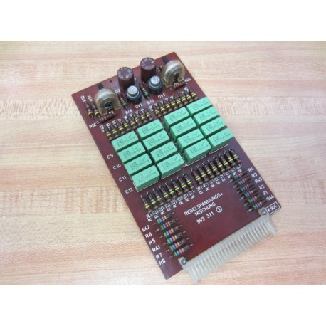 Mahlo 999.321 K901 Voltage Control Mix Card 999321 - Used