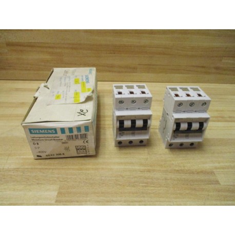 Siemens 5SX23 308-8 Miniature Circuit Breaker 5SX23D8 (Pack of 2)