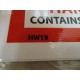 NMC HW19 Hazardous Waste Label (Pack of 25)