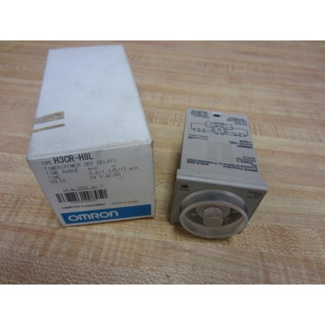 Omron H3CR-H8L Timer H3CRH8L Range 0.5-12Min 24VACAC