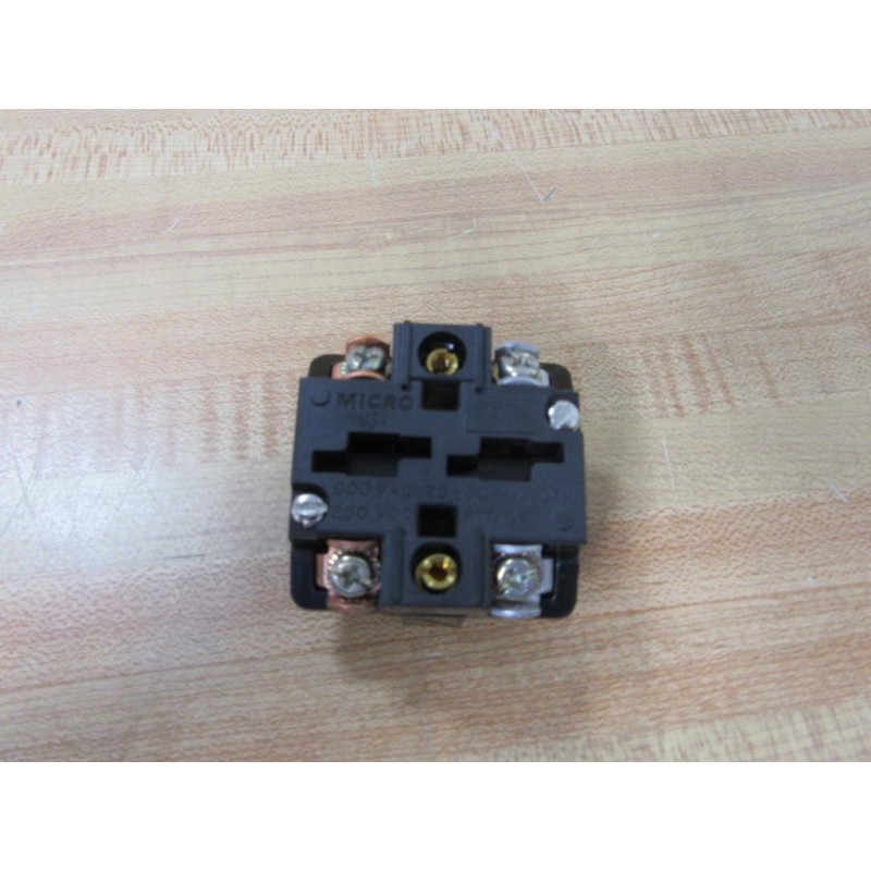 Details about   NEW HONEYWELL MICRO SWITCH PTCB 600V HEAVY DUTY 1NC-1NO CONTACT BLOCK 8710 
