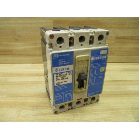 Cutler Hammer Westinghouse FDB3125 125A Industrial Circuit Breaker Series C - Used