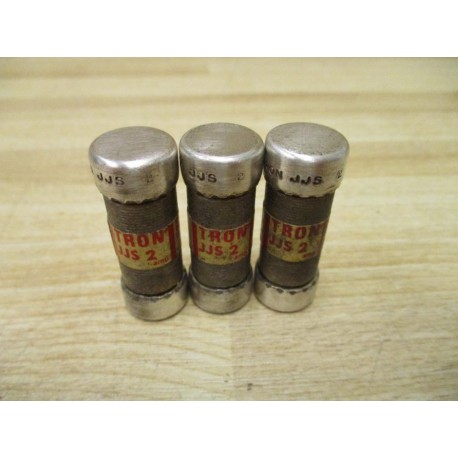 Bussmann JJS 2 Tron Fuse JJS2 Tested (Pack of 3) - New No Box