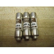 Littelfuse KLKR 20A Fast-Acting Fuse KLKR20A Tested (Pack of 3) - New No Box