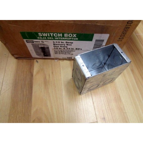 Hubbell 695 Switch Box (Pack of 25)