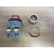 Idec ABD211N-R ABD211NR Pushbutton Non-Illum 1NO1NC Red - New No Box