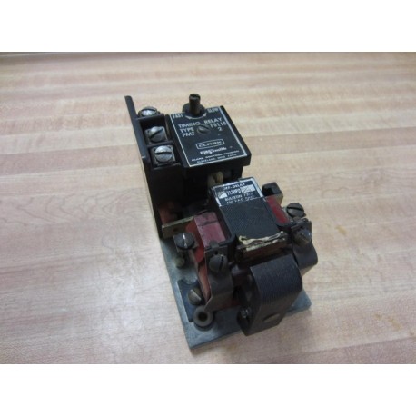Joslyn Clark PMT FOLIO 2 PMTFOLIO2 Timing Relay With Coil - Used