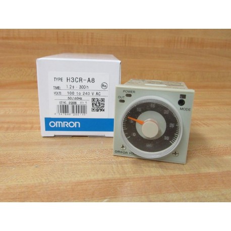 Omron H3CR-A8 Timer 100-240VAC 1.2s-300h
