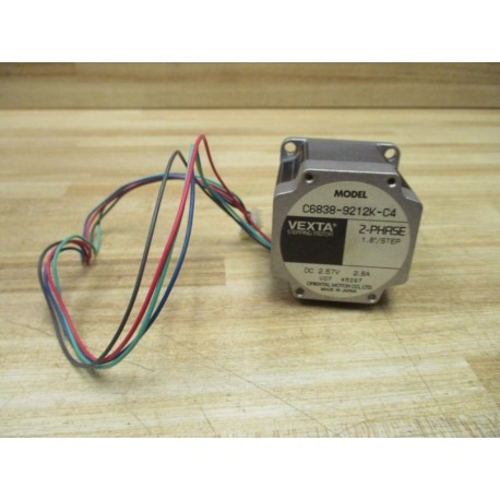 Oriental Motor C6838-9212K-C4 Vexta Stepping Motor C68389212KC4 - Used