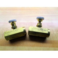 Deltrol Fluid Products N 20 B K Flow Control Valve N20BK (Pack of 2) - New No Box