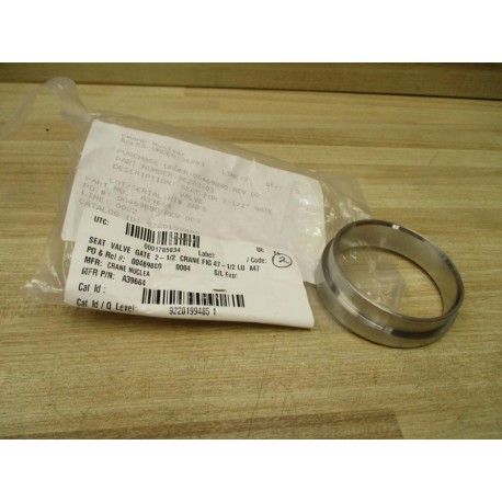 Crane Nuclear 36283-04 Gate Valve Seat A39664