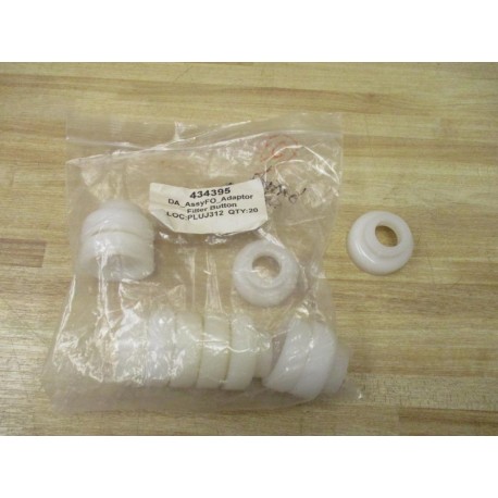 Poly-Flow Eng. 01-3174-PVDF Filter Button Adaptor 434395 (Pack of 11)