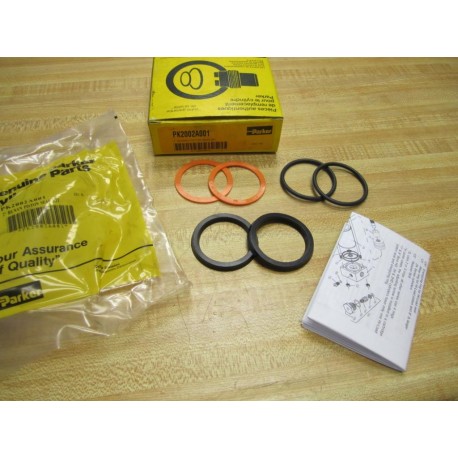 Parker PK2002A001 2" Bunan Piston Seal Kit PK2002A00 (Pack of 2)