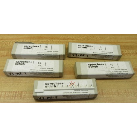 Sprecher+Schuh V7-MP-7 Terminal Marker V7MP7 (Pack of 45)