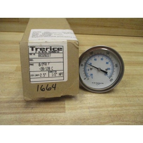Trerice B8320227 Bimetal Thermometer