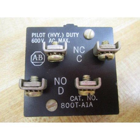 Allen Bradley 800T-A1A Green Pushbutton 800TA1A Contact Only - New No Box