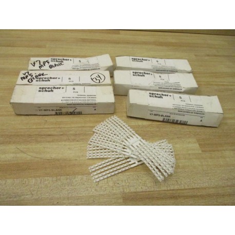 Sprecher+Schuh V7-MP5-BLANK Terminal Markers V7MP5BLANK (Pack of 30)