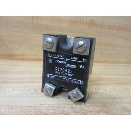 Gordos G120A25 Solid State Relay 24-280 VAC - Used