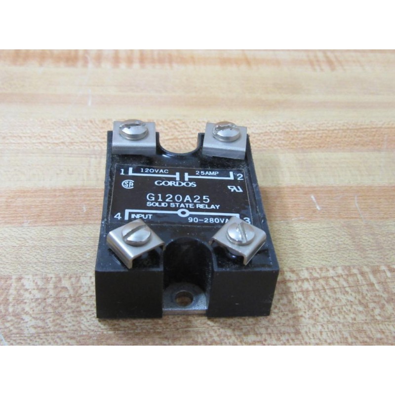 Solid State Relay 120Vac 25Amp Gordos/Crouzet G120A25 309380601
