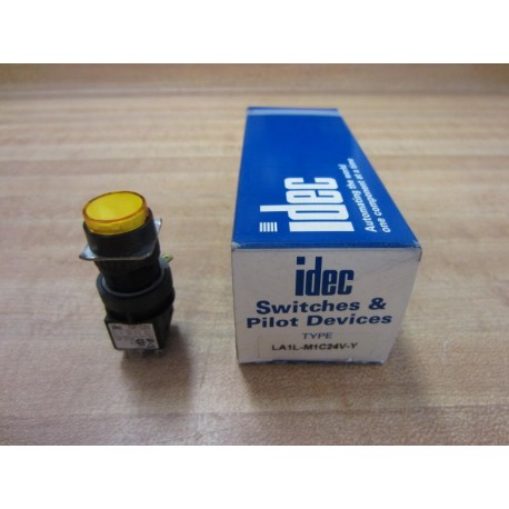 Idec LA1L-M1C24V-Y Push Button LA1LM1C24VY