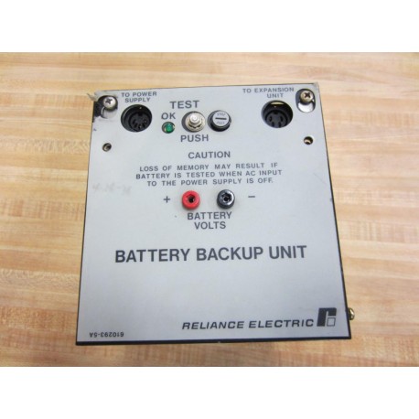 Reliance 610293-5A Battery Backup Unit 57C-492 Without Battery Or Cover - Used