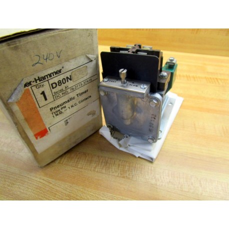 Cutler Hammer D80N Eaton Pneumatic Timer Coil:9-1808-8