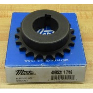 Martin 40BS21 1-716 Sprocket 40BS211716