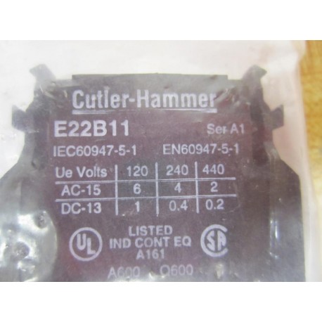 Cutler Hammer E22B11 Eaton Block Moeller Klockner (Pack of 2)