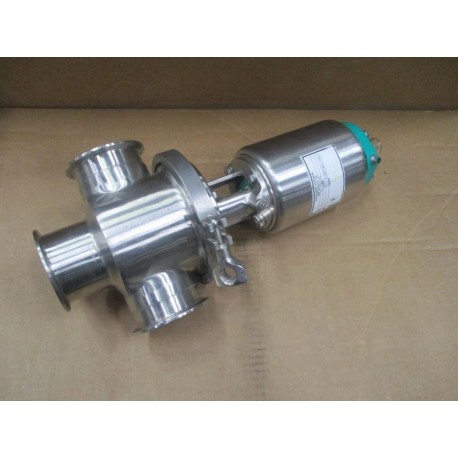 Tri-Clover 761TR-30M-20S-3-316L Control Valve Assembly W Tee Fitting - Used