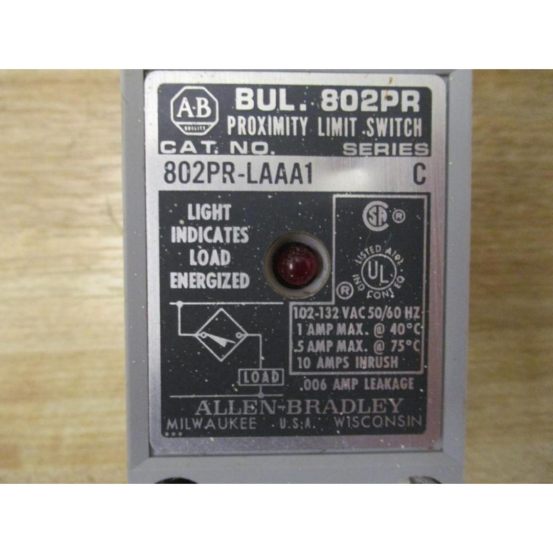 ALLEN BRADLEY 802PR-LAAA1 PROXIMITY LIMIT SWITCH SERIES C *NEW*-