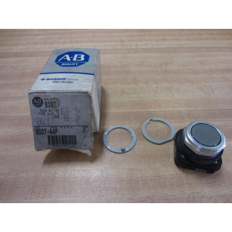 Allen Bradley 800T-A4P Flush Push Button 800TA4P Gray Series F