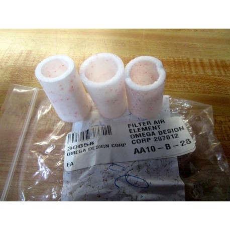 Omega 297012 Air Filter Element 30658 (Pack of 3)