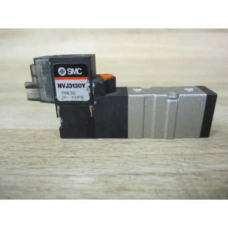 SMC NVJ3130Y Solenoid Valve 20-100 PSI - Used