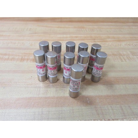 Cello Lite PC1F-30 High Breaking Capacity Fuse PC1F30 (Pack of 11) - New No Box