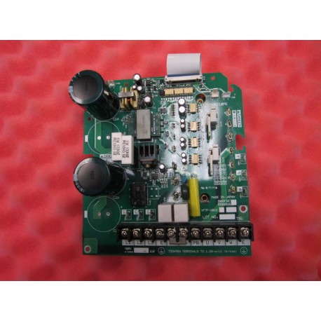 Yaskawa Electric T6580210P6 Circuit Board PCB VF7F-1812 2 Caps + Cable - Used
