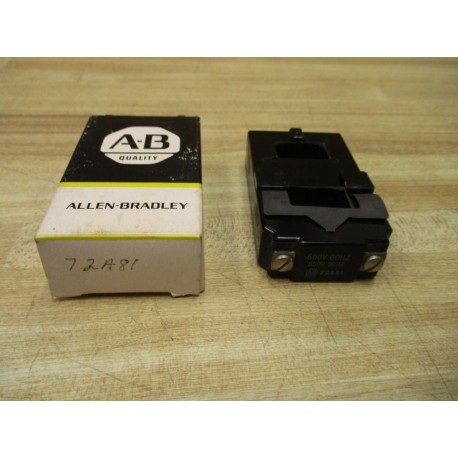 Allen Bradley 72A81 Coil Size 2 600V 60Cy 550V 50Cy