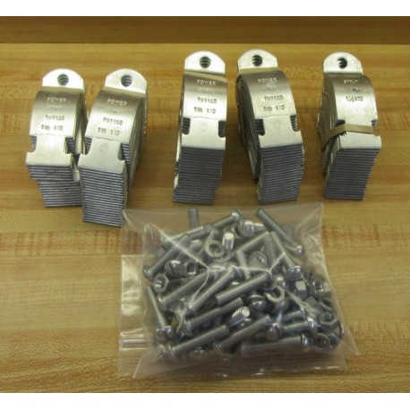 Power Strut PS1100 1-12 STD 1-12" Conduit Clamp W Hardware (Pack of 98) - New No Box