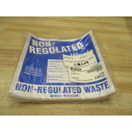 Brady 121158 Hazardous Waste Shipping Labels (Pack of 50)