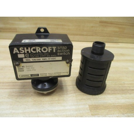 Ashcroft B424V Pressure Switch W Filter - Used