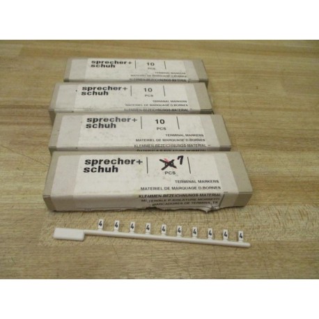 Sprecher+Schuh V7-MP-4 Terminal Marker Cards V7MP4 (Pack of 37)